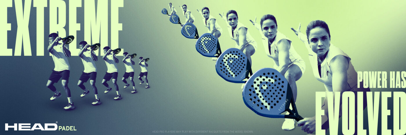 Bannière HEAD Padel Extreme 2025 avec athlète